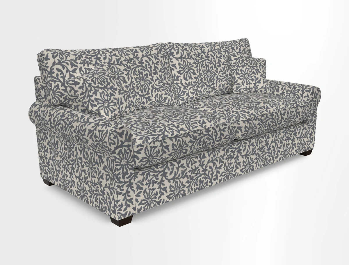 Bignor 3 Seater Sofa in V&A Drawn From Nature Oak Tree Gold. Loose cover option available