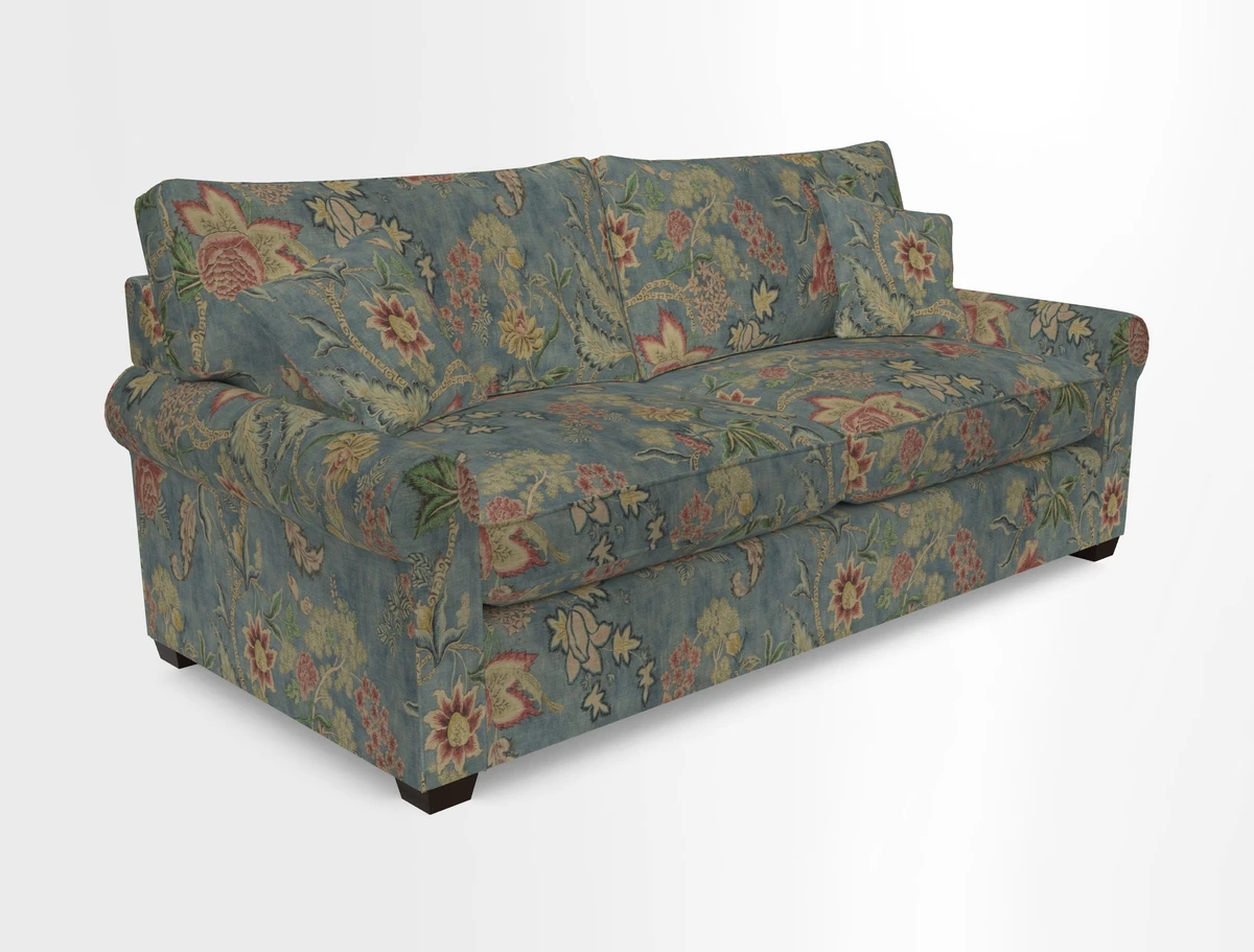 Bignor 3 Seater Sofa in V&A Drawn From Nature Oak Tree Gold. Loose cover option available