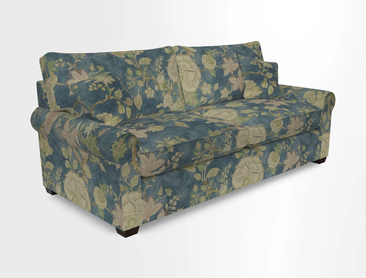 Bignor 3 Seater Sofa in V&A Drawn From Nature Oak Tree Gold. Loose cover option available