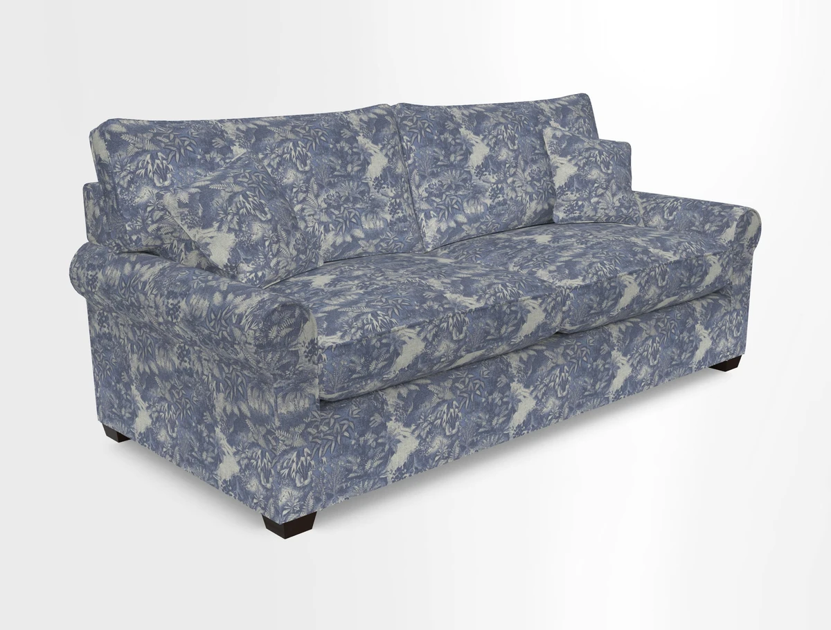 Bignor 3 Seater Sofa in V&A Drawn From Nature Oak Tree Gold. Loose cover option available