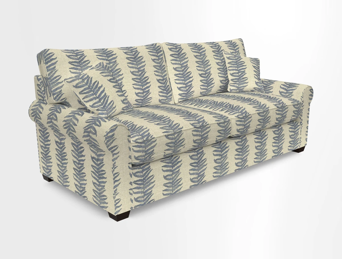 Bignor 3 Seater Sofa in V&A Drawn From Nature Oak Tree Gold. Loose cover option available