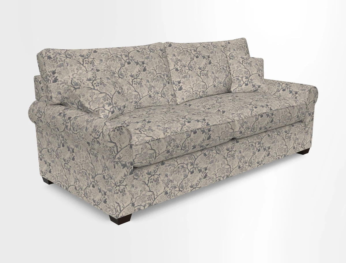 Bignor 3 Seater Sofa in V&A Drawn From Nature Oak Tree Gold. Loose cover option available
