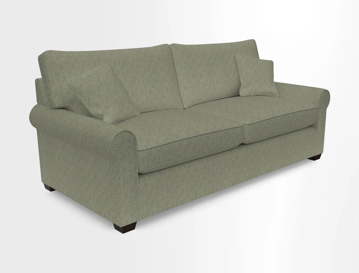 Bignor 3 Seater Sofa in V&A Drawn From Nature Oak Tree Gold. Loose cover option available