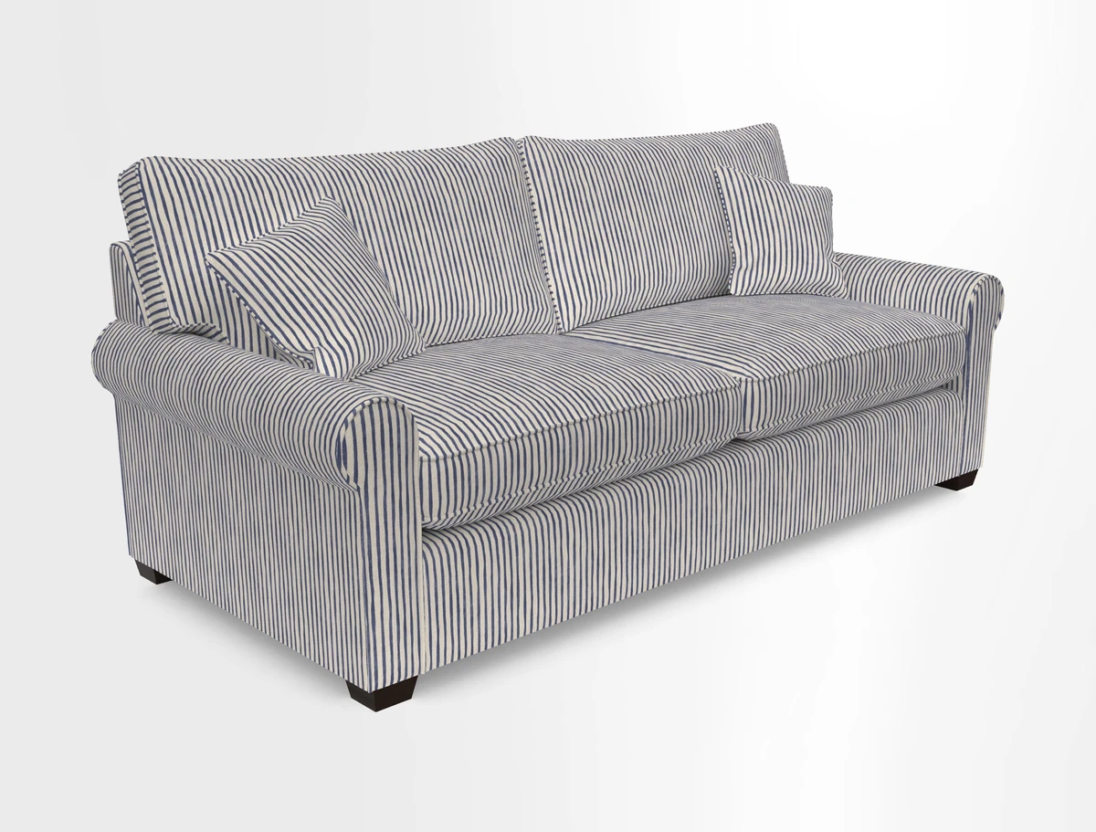 Bignor 3 Seater Sofa in V&A Drawn From Nature Oak Tree Gold. Loose cover option available