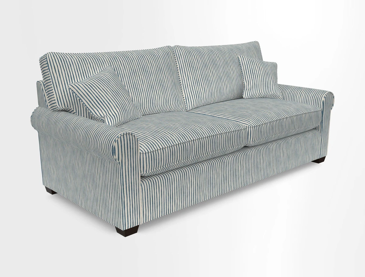 Bignor 3 Seater Sofa in V&A Drawn From Nature Oak Tree Gold. Loose cover option available