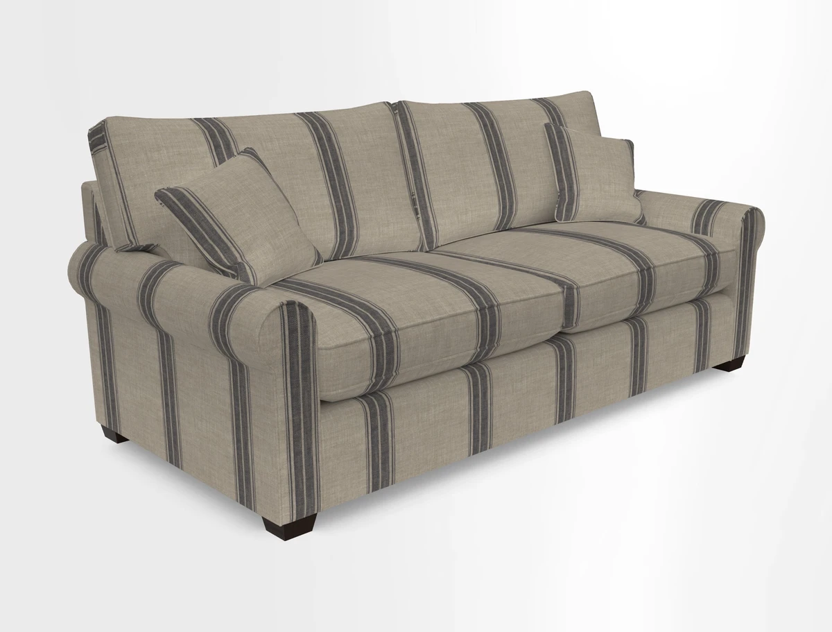 Bignor 3 Seater Sofa in V&A Drawn From Nature Oak Tree Gold. Loose cover option available