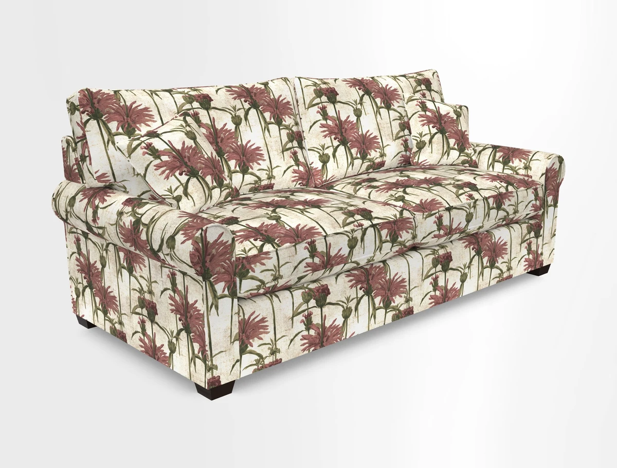 Bignor 3 Seater Sofa in V&A Drawn From Nature Oak Tree Gold. Loose cover option available