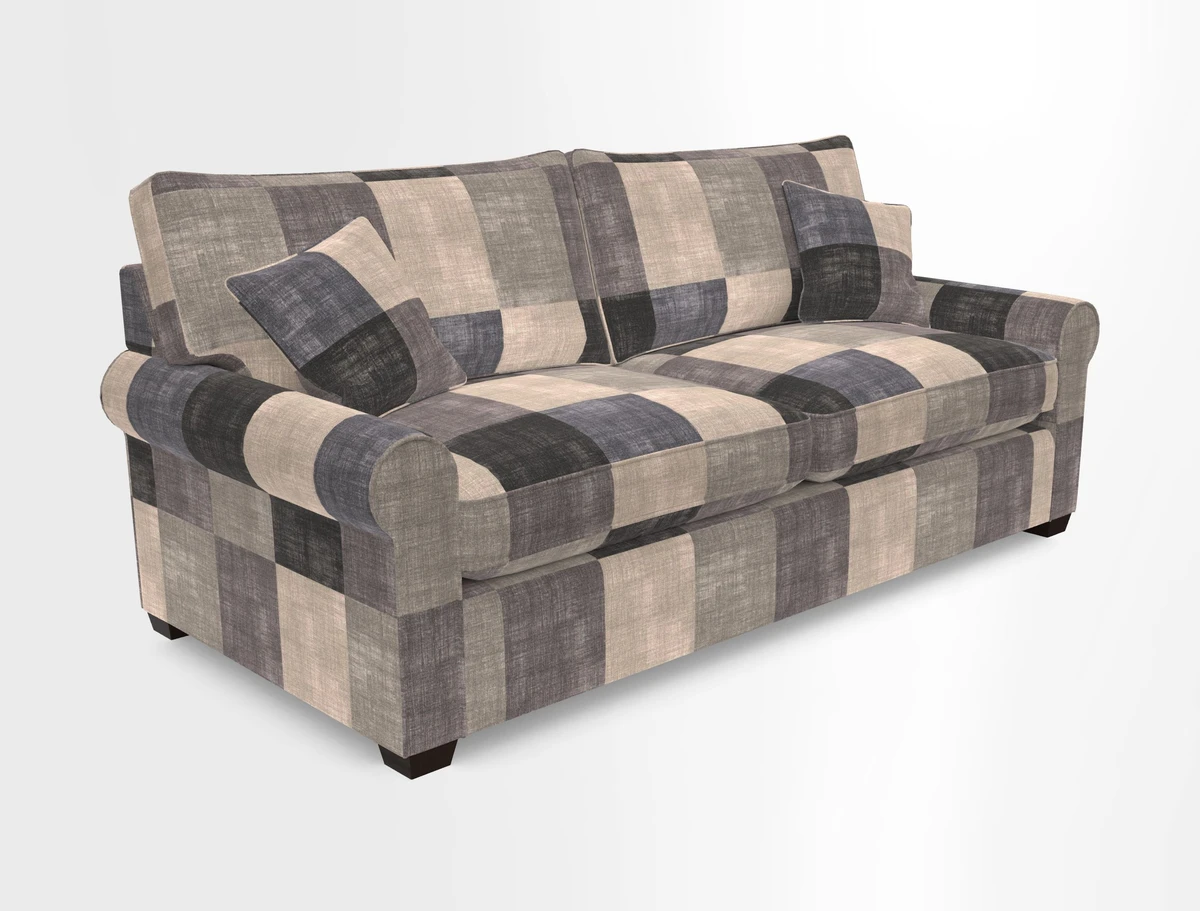 Bignor 3 Seater Sofa in V&A Drawn From Nature Oak Tree Gold. Loose cover option available
