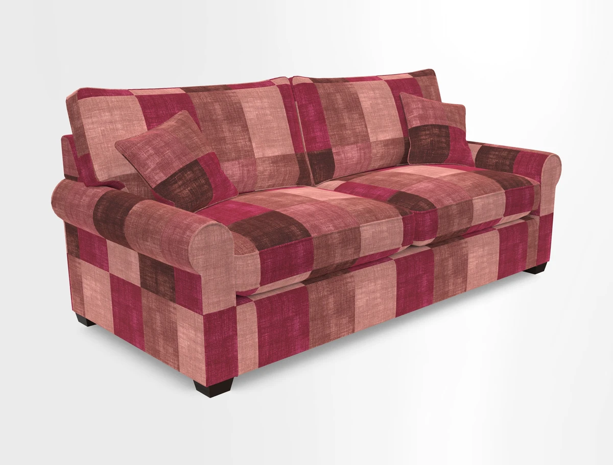 Bignor 3 Seater Sofa in V&A Drawn From Nature Oak Tree Gold. Loose cover option available