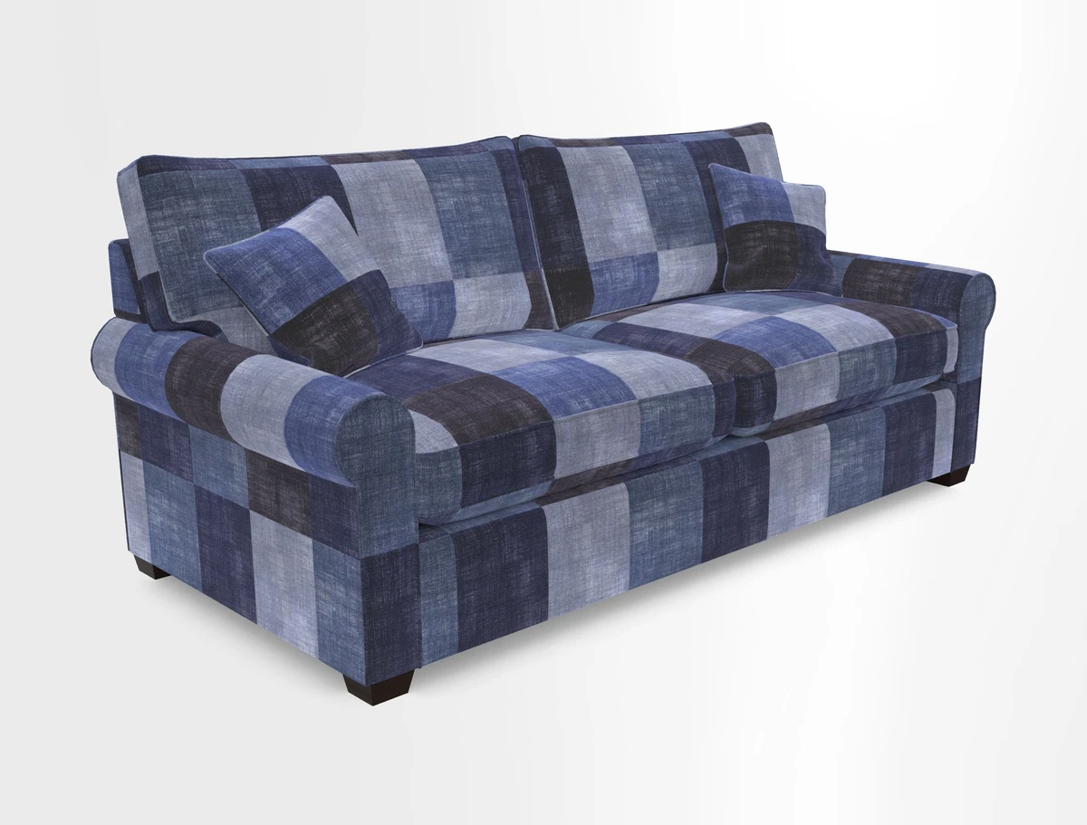 Bignor 3 Seater Sofa in V&A Drawn From Nature Oak Tree Gold. Loose cover option available