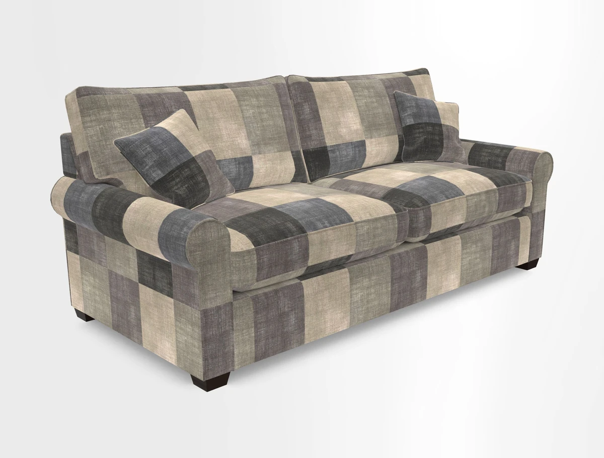 Bignor 3 Seater Sofa in V&A Drawn From Nature Oak Tree Gold. Loose cover option available