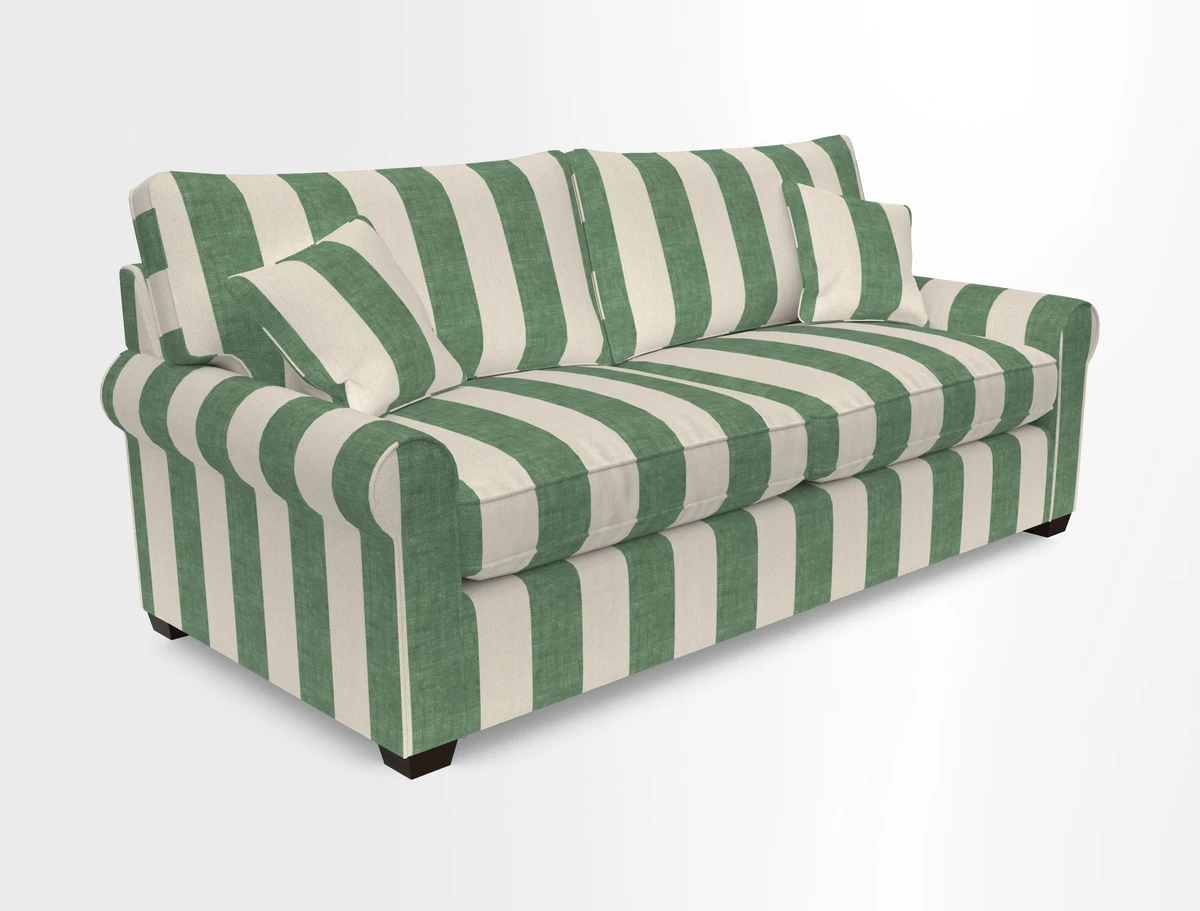 Bignor 3 Seater Sofa in V&A Drawn From Nature Oak Tree Gold. Loose cover option available