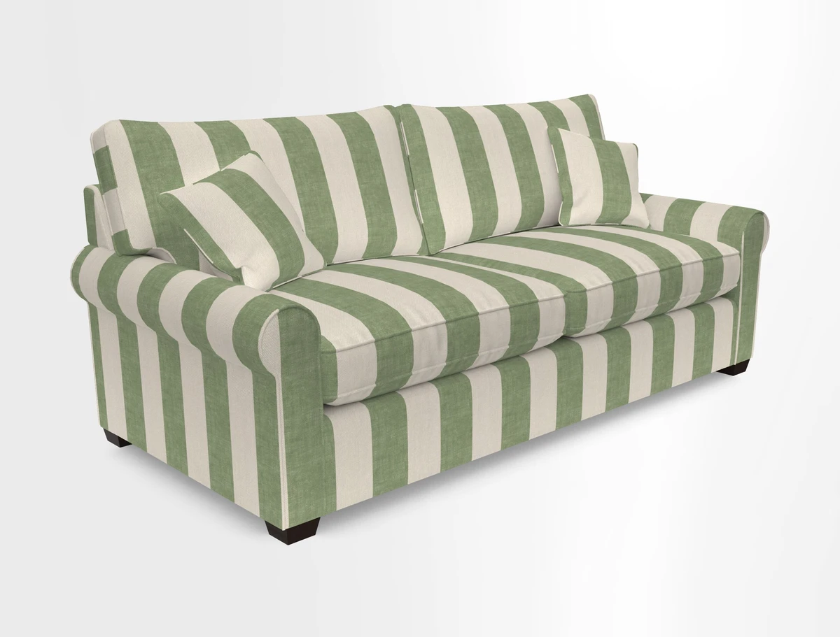 Bignor 3 Seater Sofa in V&A Drawn From Nature Oak Tree Gold. Loose cover option available