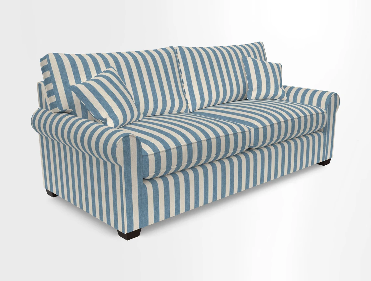 Bignor 3 Seater Sofa in V&A Drawn From Nature Oak Tree Gold. Loose cover option available
