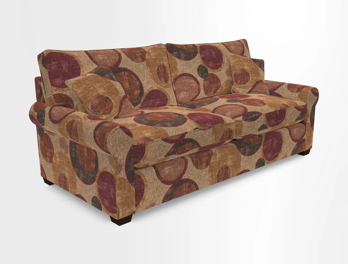 Bignor 3 Seater Sofa in V&A Drawn From Nature Oak Tree Gold. Loose cover option available