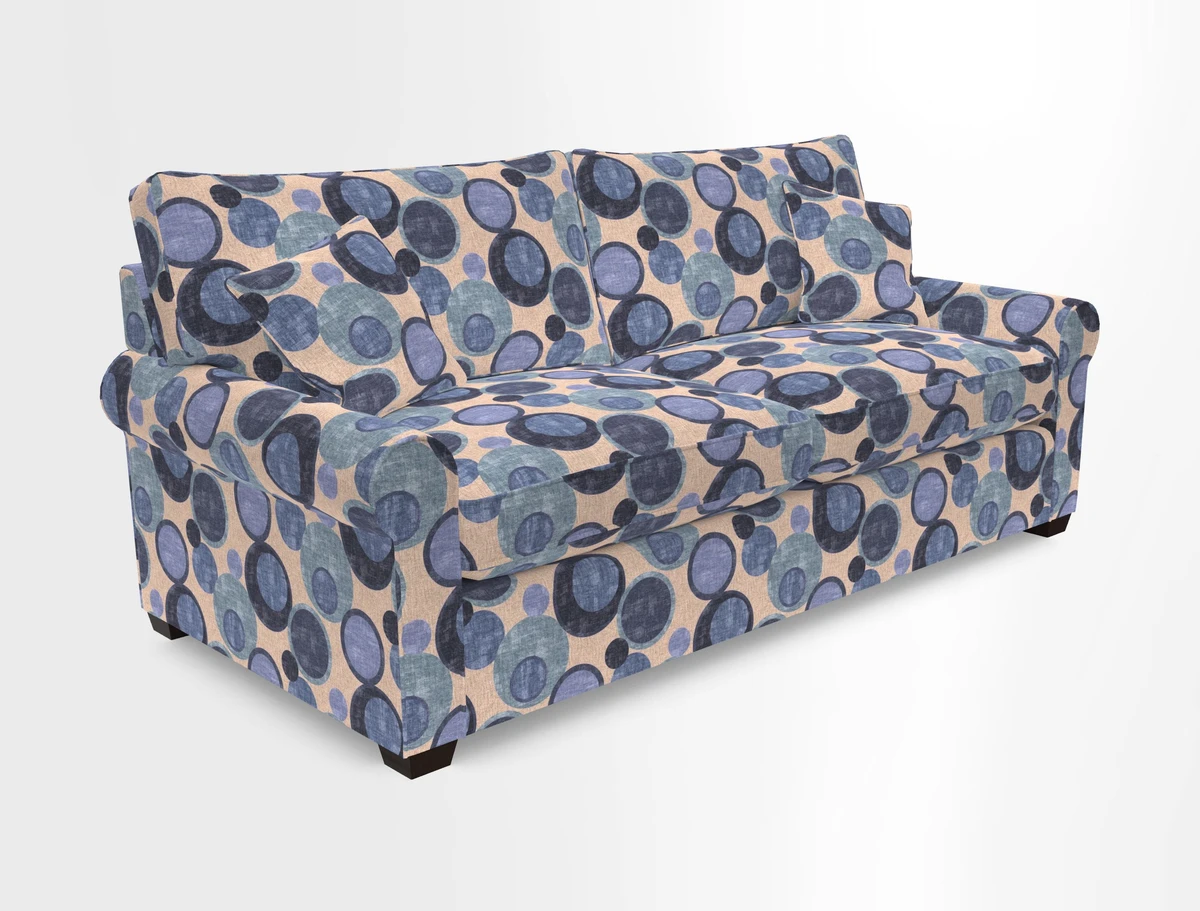 Bignor 3 Seater Sofa in V&A Drawn From Nature Oak Tree Gold. Loose cover option available