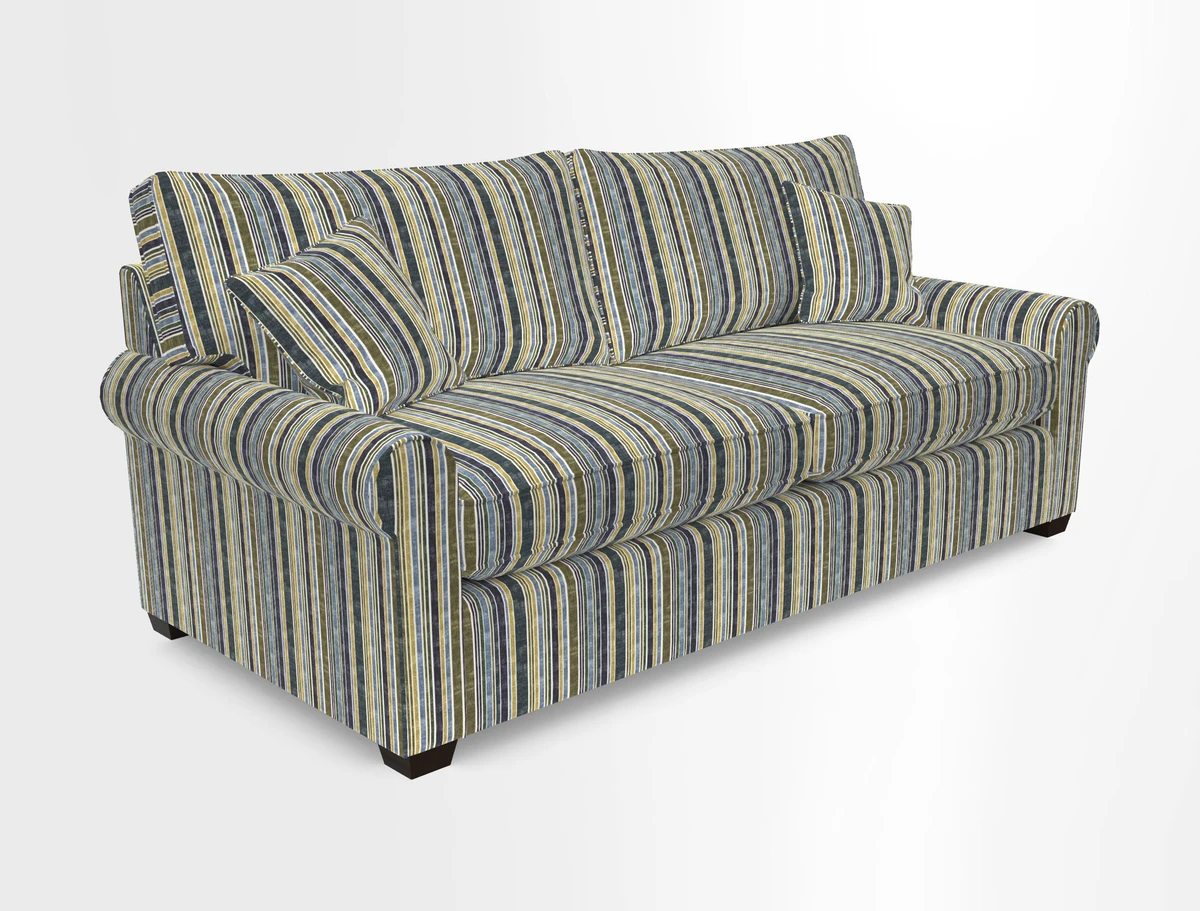 Bignor 3 Seater Sofa in V&A Drawn From Nature Oak Tree Gold. Loose cover option available
