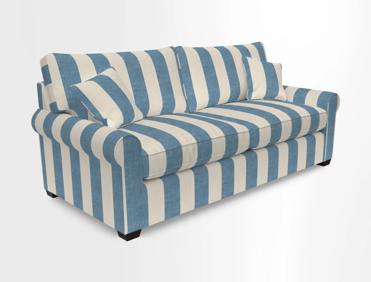 Bignor 3 Seater Sofa in V&A Drawn From Nature Oak Tree Gold. Loose cover option available