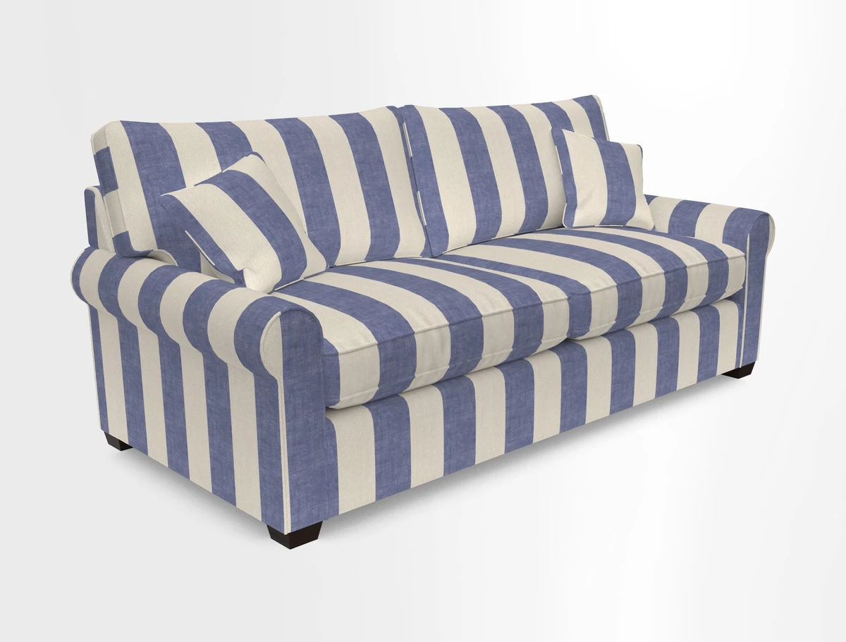Bignor 3 Seater Sofa in V&A Drawn From Nature Oak Tree Gold. Loose cover option available