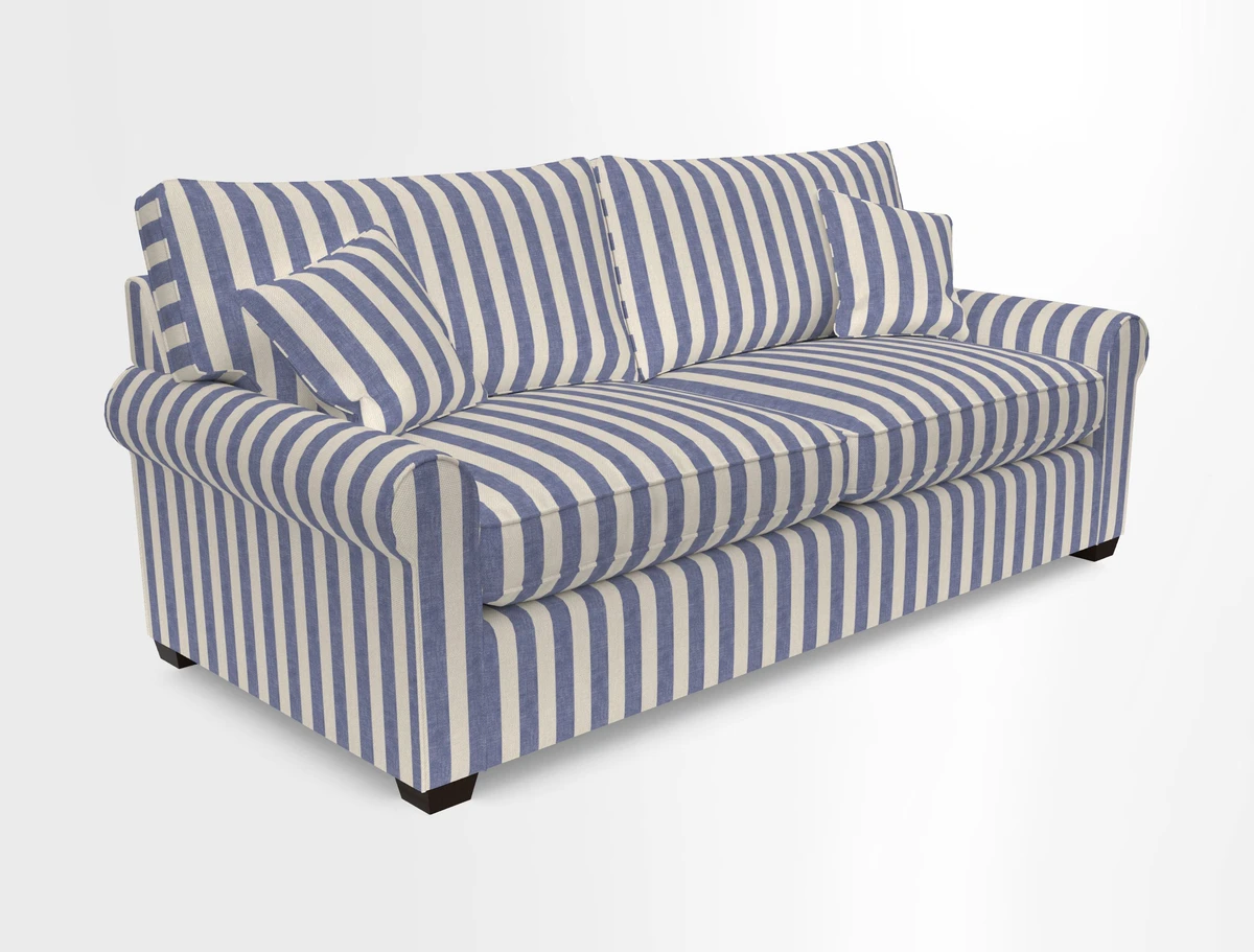 Bignor 3 Seater Sofa in V&A Drawn From Nature Oak Tree Gold. Loose cover option available