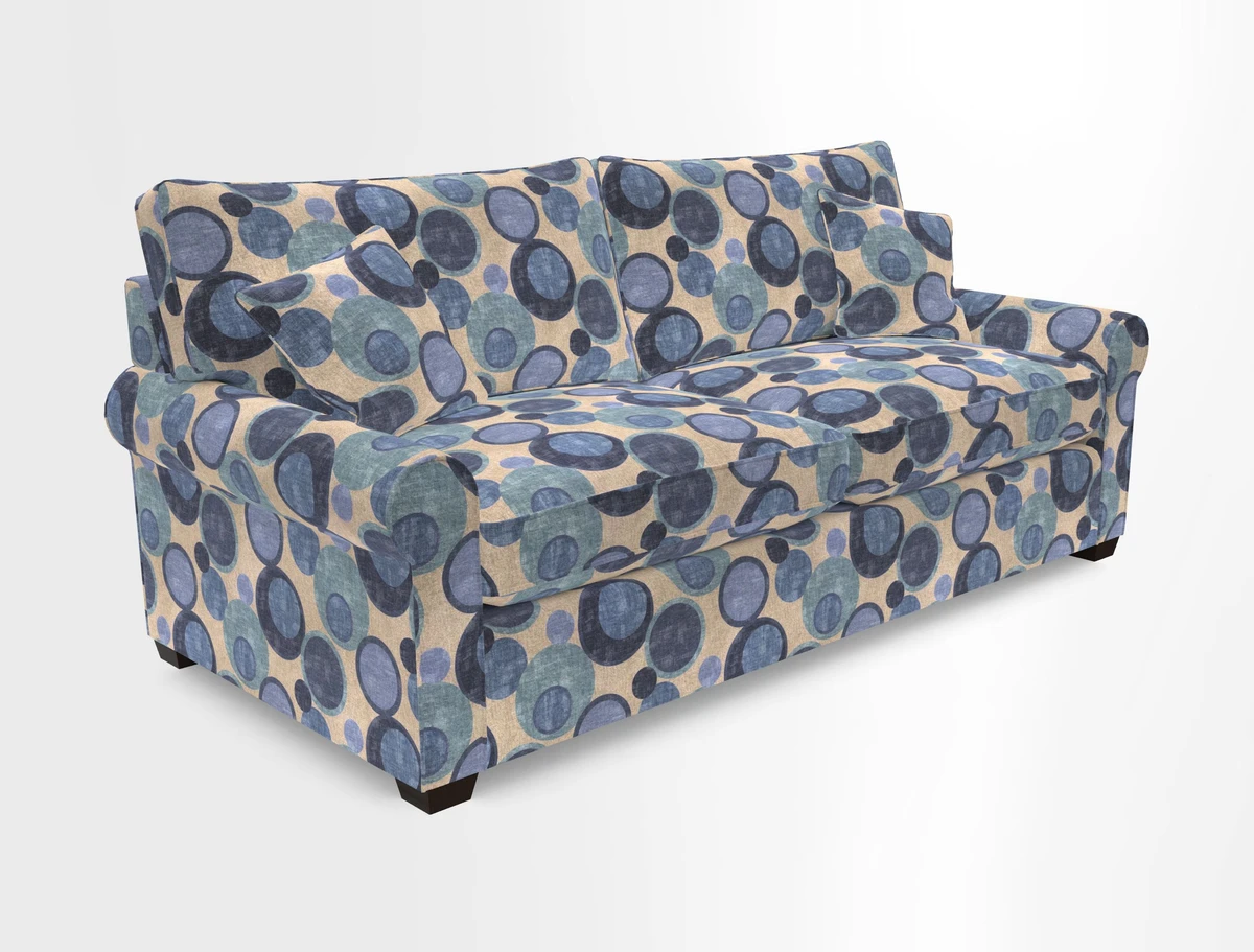 Bignor 3 Seater Sofa in V&A Drawn From Nature Oak Tree Gold. Loose cover option available