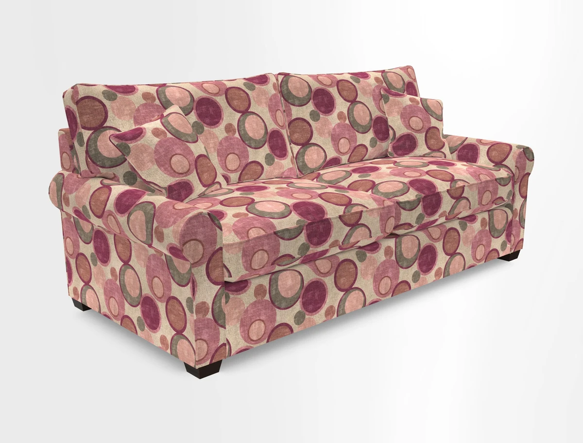 Bignor 3 Seater Sofa in V&A Drawn From Nature Oak Tree Gold. Loose cover option available