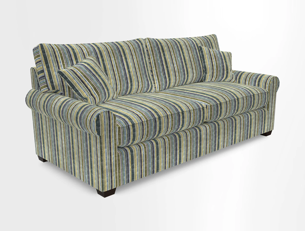 Bignor 3 Seater Sofa in V&A Drawn From Nature Oak Tree Gold. Loose cover option available