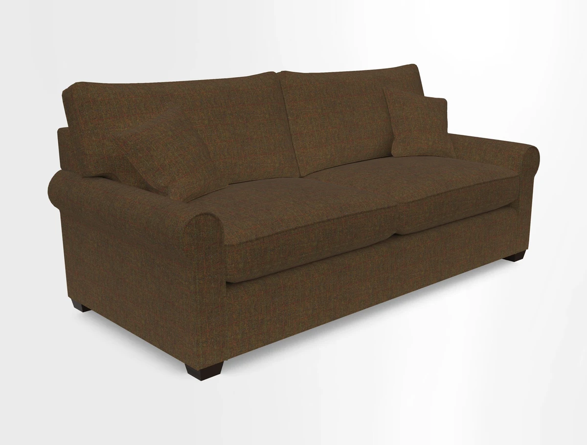 Bignor 3 Seater Sofa in V&A Drawn From Nature Oak Tree Gold. Loose cover option available