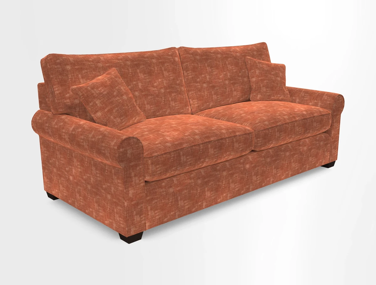 Bignor 3 Seater Sofa in V&A Drawn From Nature Oak Tree Gold. Loose cover option available