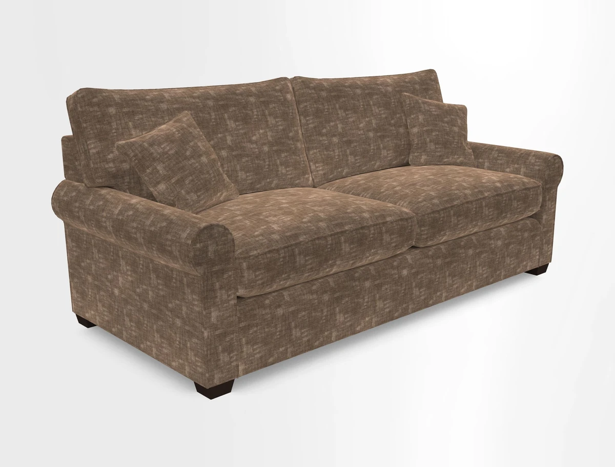 Bignor 3 Seater Sofa in V&A Drawn From Nature Oak Tree Gold. Loose cover option available