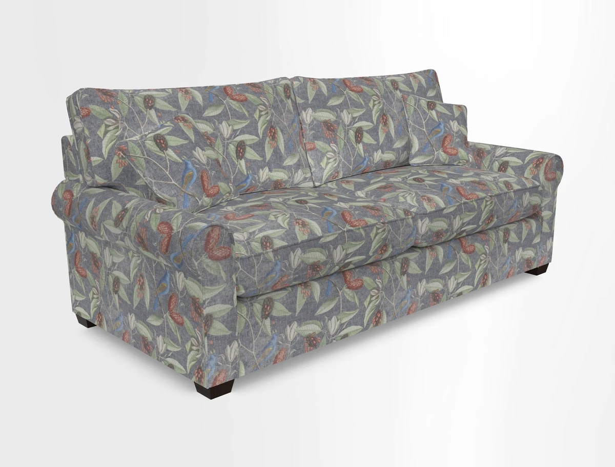 Bignor 3 Seater Sofa in V&A Drawn From Nature Oak Tree Gold. Loose cover option available