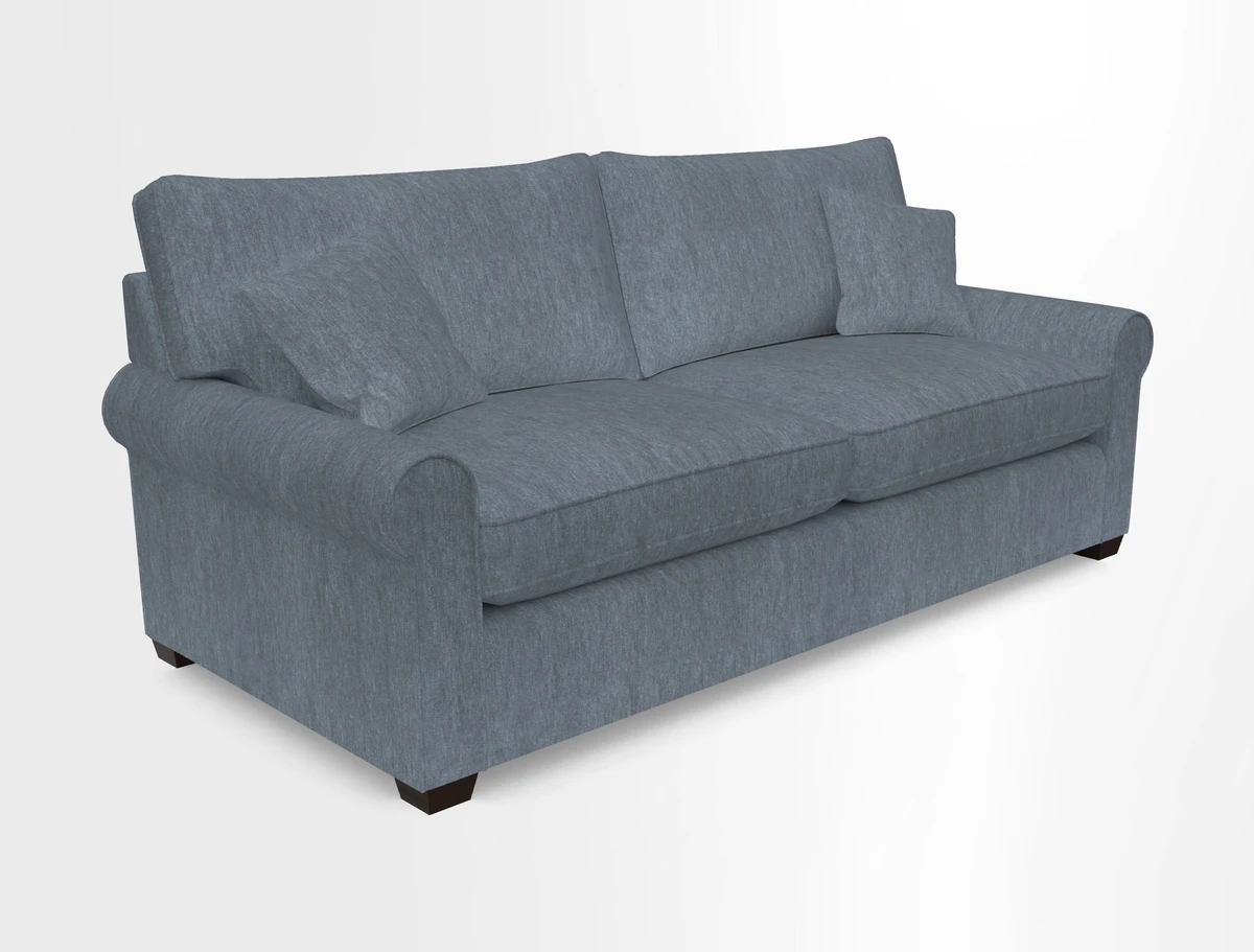 Bignor 3 Seater Sofa in V&A Drawn From Nature Oak Tree Gold. Loose cover option available