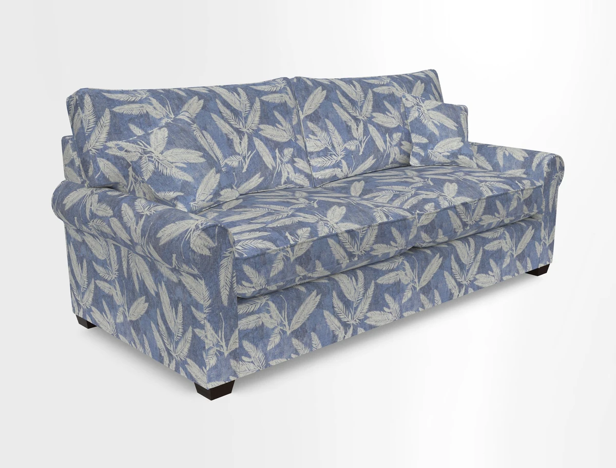 Bignor 3 Seater Sofa in V&A Drawn From Nature Oak Tree Gold. Loose cover option available