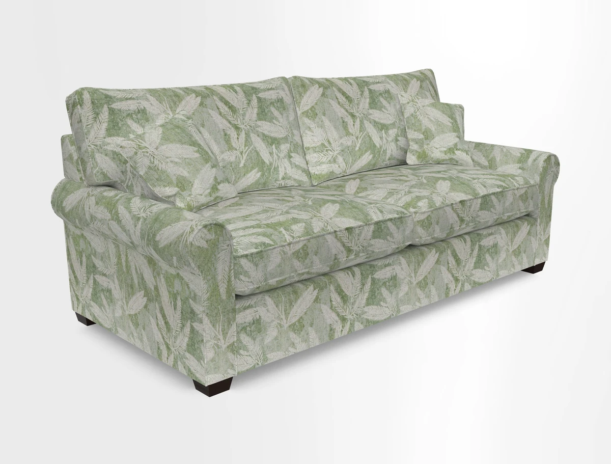 Bignor 3 Seater Sofa in V&A Drawn From Nature Oak Tree Gold. Loose cover option available