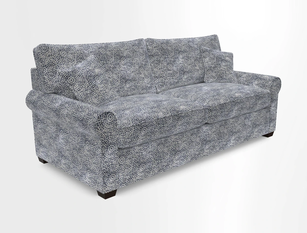 Bignor 3 Seater Sofa in V&A Drawn From Nature Oak Tree Gold. Loose cover option available