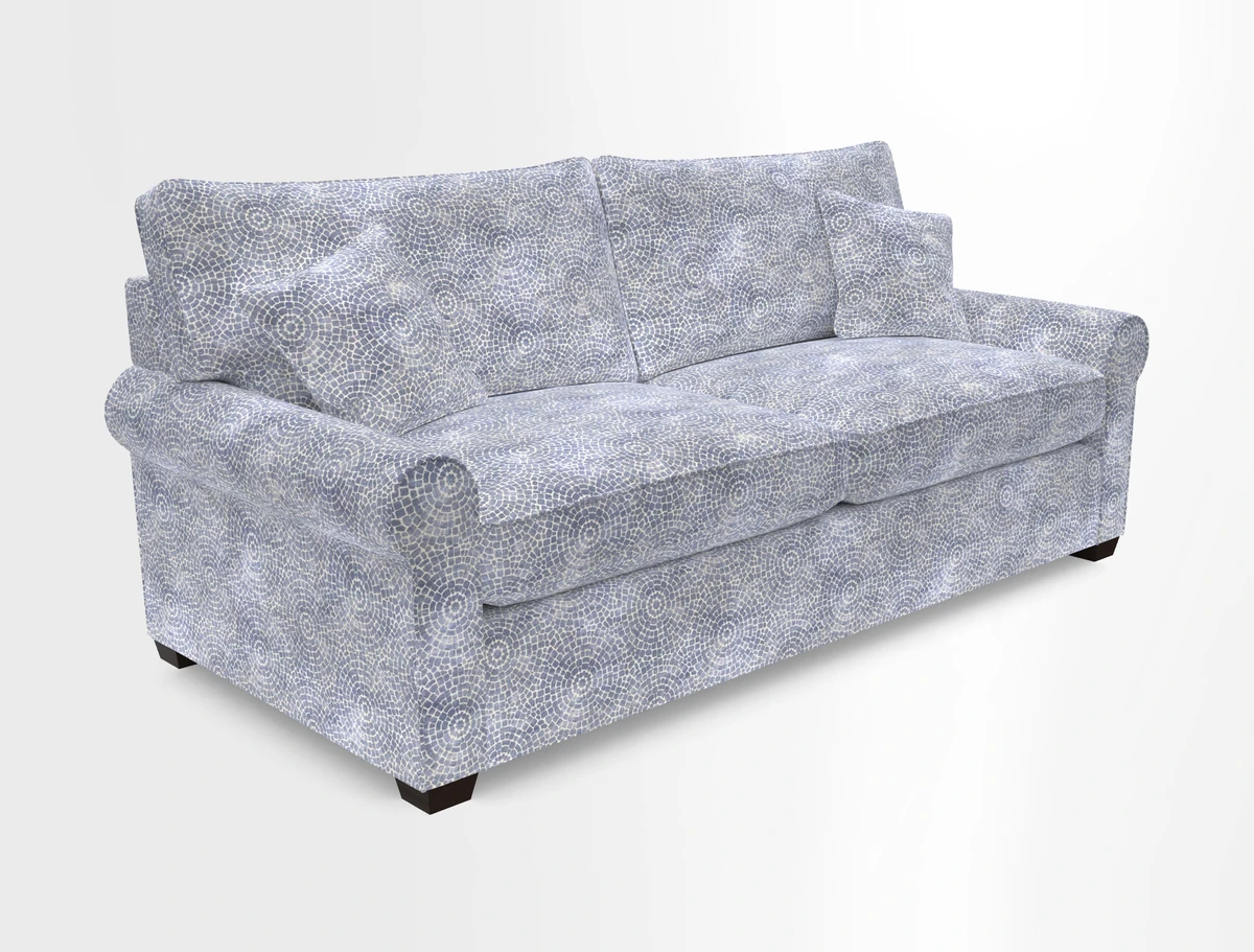 Bignor 3 Seater Sofa in V&A Drawn From Nature Oak Tree Gold. Loose cover option available