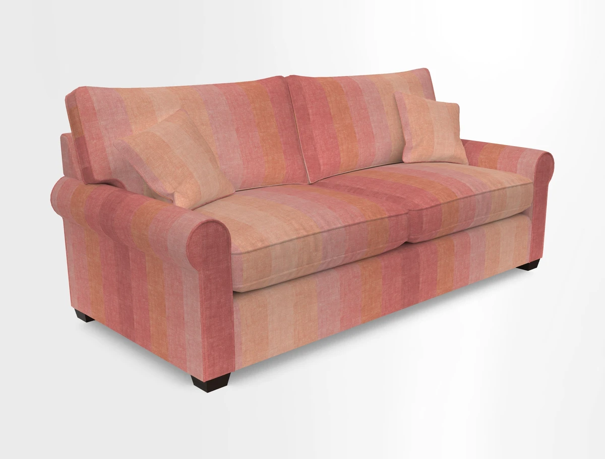 Bignor 3 Seater Sofa in V&A Drawn From Nature Oak Tree Gold. Loose cover option available