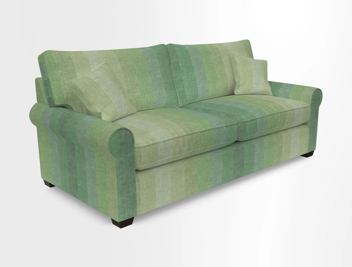 Bignor 3 Seater Sofa in V&A Drawn From Nature Oak Tree Gold. Loose cover option available