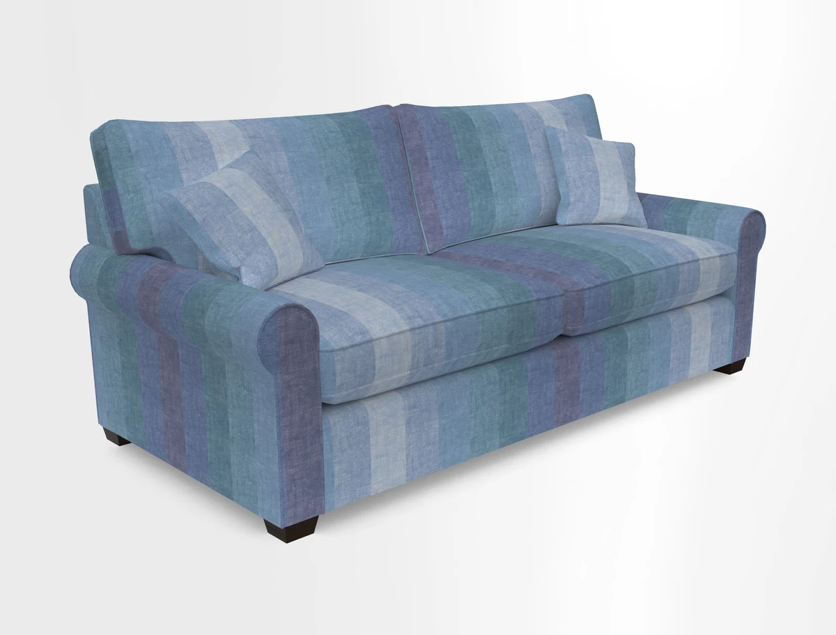 Bignor 3 Seater Sofa in V&A Drawn From Nature Oak Tree Gold. Loose cover option available