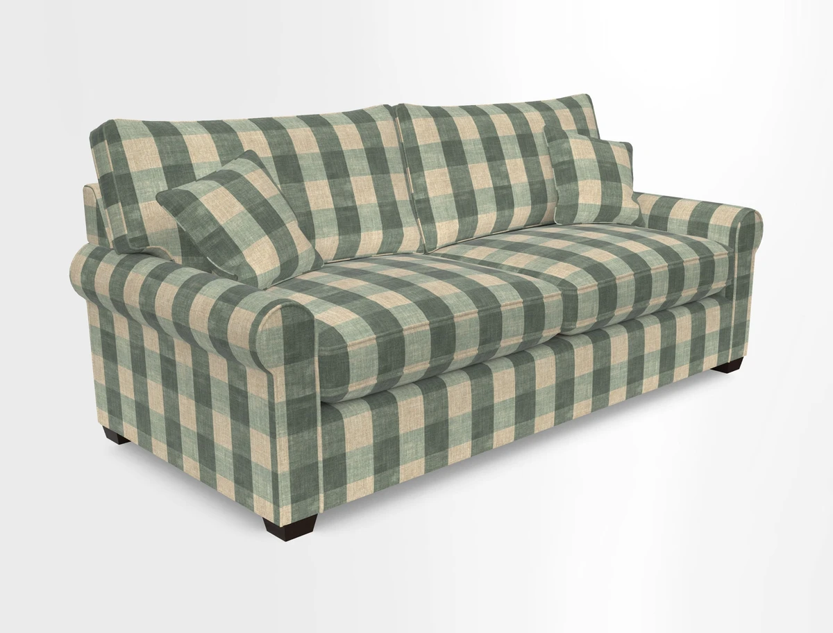 Bignor 3 Seater Sofa in V&A Drawn From Nature Oak Tree Gold. Loose cover option available