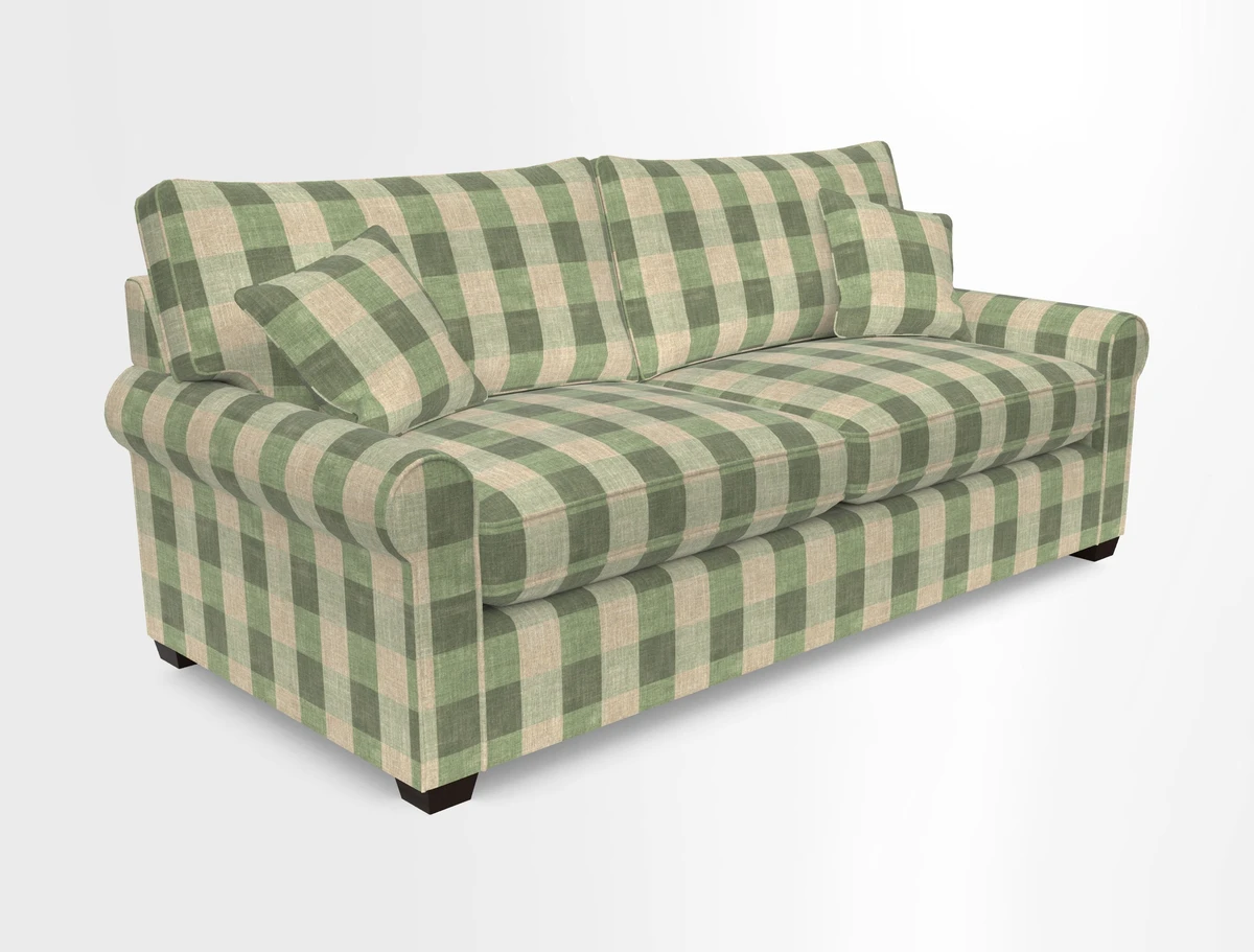 Bignor 3 Seater Sofa in V&A Drawn From Nature Oak Tree Gold. Loose cover option available