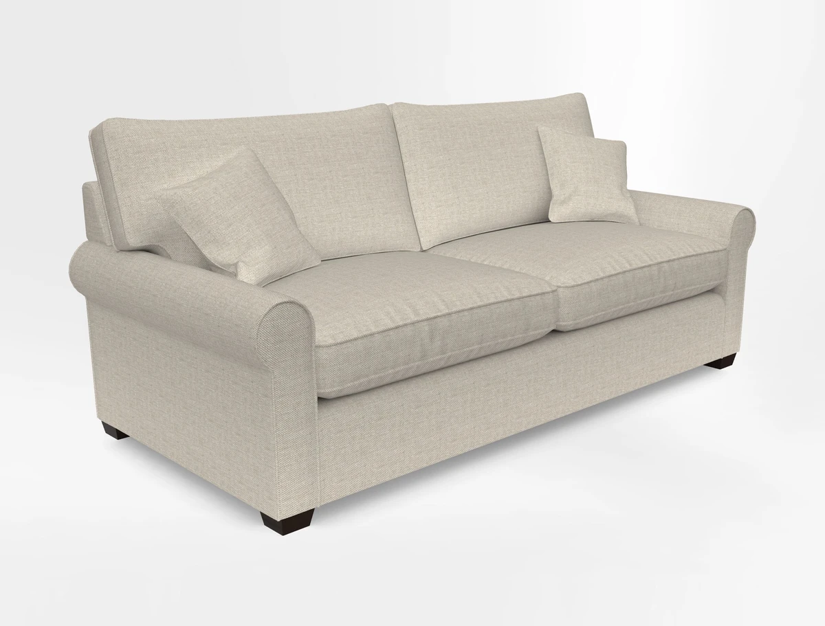 Bignor 3 Seater Sofa in V&A Drawn From Nature Oak Tree Gold. Loose cover option available