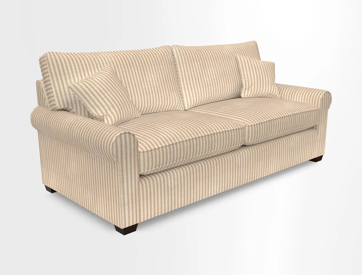Bignor 3 Seater Sofa in V&A Drawn From Nature Oak Tree Gold. Loose cover option available