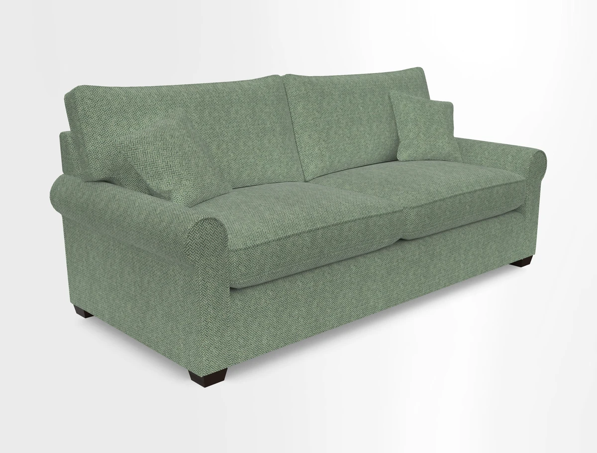 Bignor 3 Seater Sofa in V&A Drawn From Nature Oak Tree Gold. Loose cover option available
