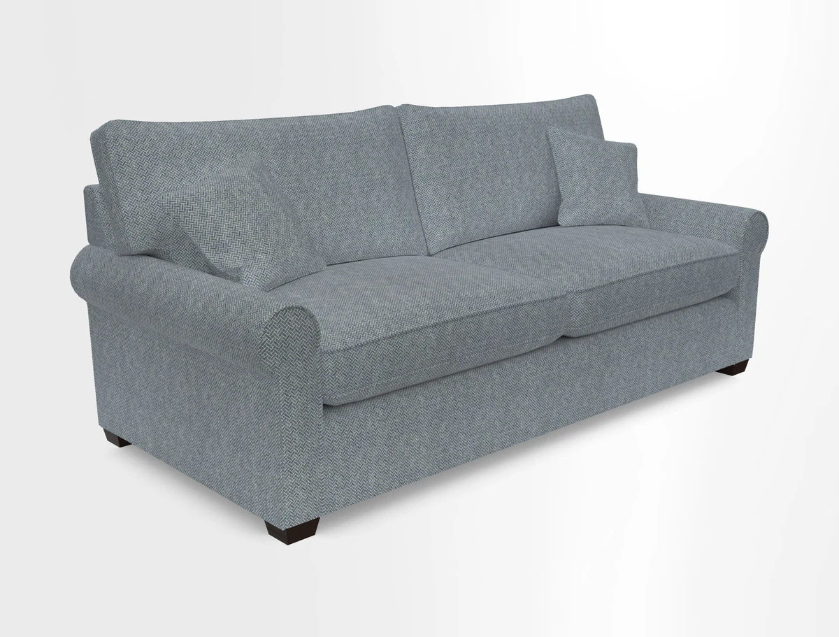 Bignor 3 Seater Sofa in V&A Drawn From Nature Oak Tree Gold. Loose cover option available