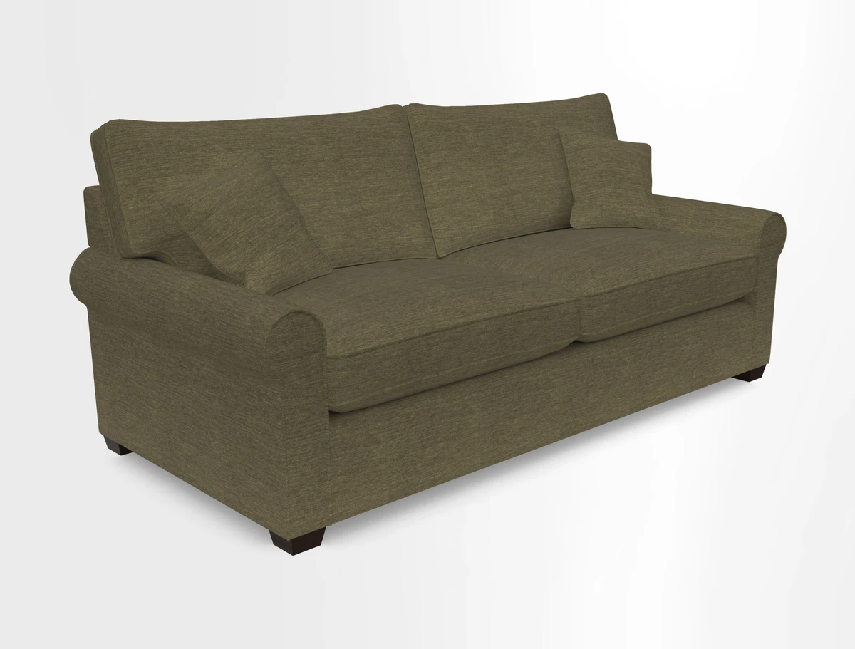 Bignor 3 Seater Sofa in V&A Drawn From Nature Oak Tree Gold. Loose cover option available