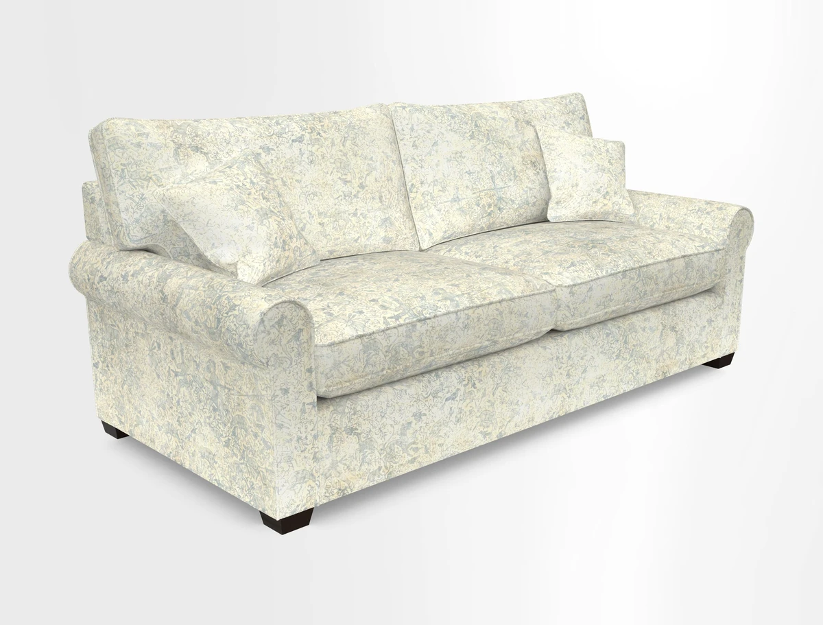Bignor 3 Seater Sofa in V&A Drawn From Nature Oak Tree Gold. Loose cover option available