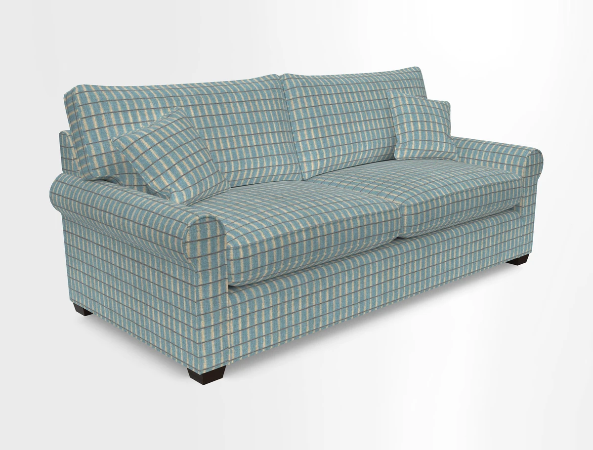 Bignor 3 Seater Sofa in V&A Drawn From Nature Oak Tree Gold. Loose cover option available