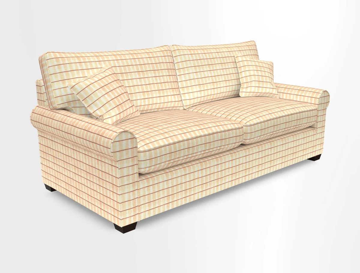 Bignor 3 Seater Sofa in V&A Drawn From Nature Oak Tree Gold. Loose cover option available