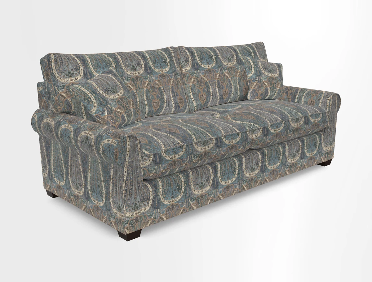 Bignor 3 Seater Sofa in V&A Drawn From Nature Oak Tree Gold. Loose cover option available
